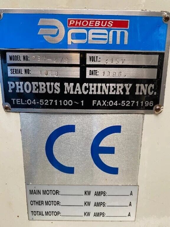 GATE MODEL PBM 4VS GL Turret Milling Machine