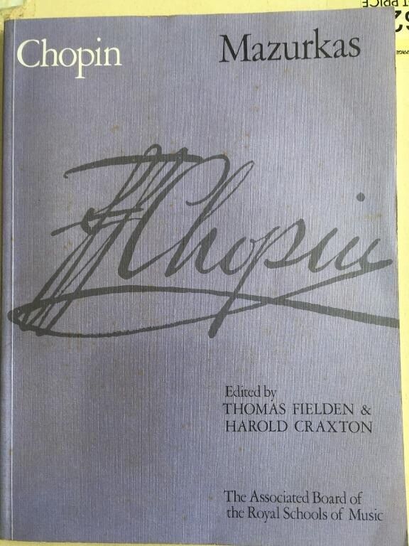 CHOPIN  Waltzes / Mazurkas / Nocturnes (3 books) ABRSM published