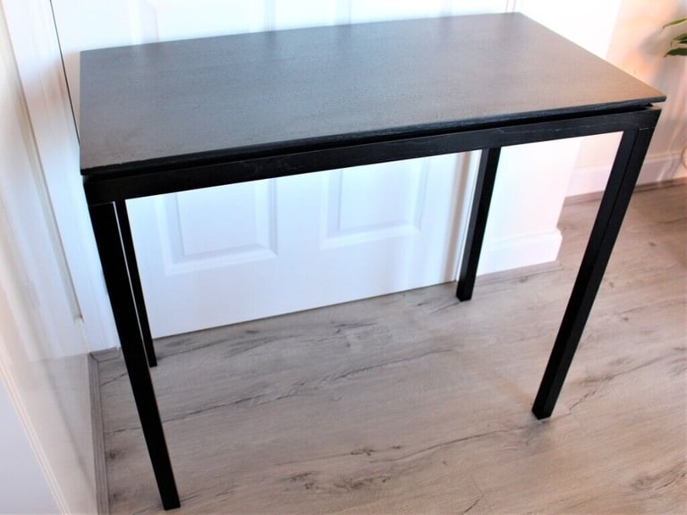 Gillmore Cordoba British Design Small Black Oak Veneer Dining Table Kitchen