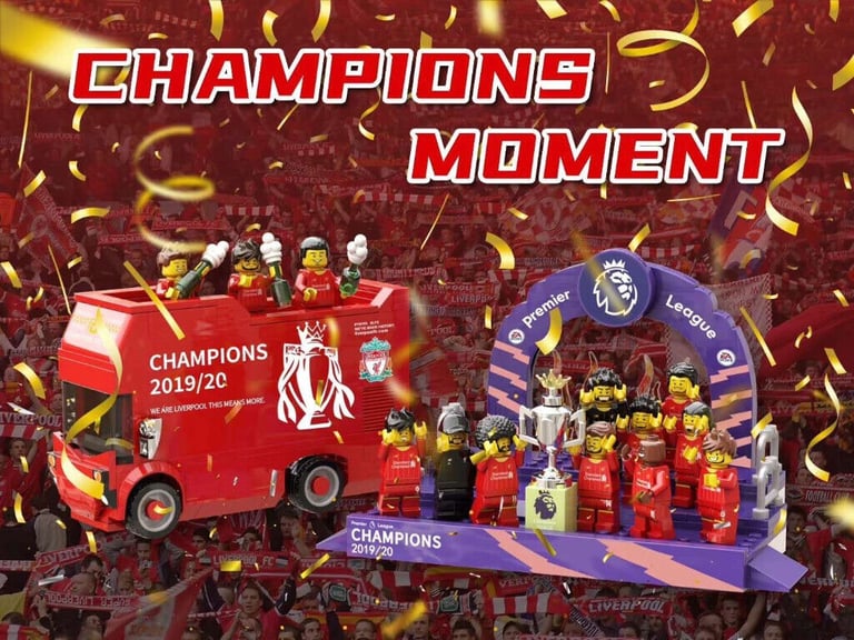 420 pcs Champions moment 2 in 1 liverpool fc 2019/20 champions not lego