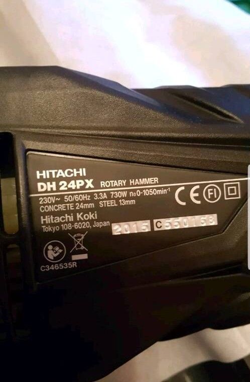 HITACHI DH24PX/J1 CORDED SDS PLUS DRILL 230V