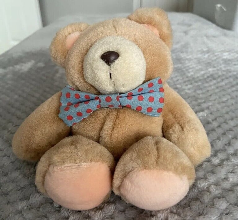 image for vintage 1990s Forever Friends teddy bear in bow tie 