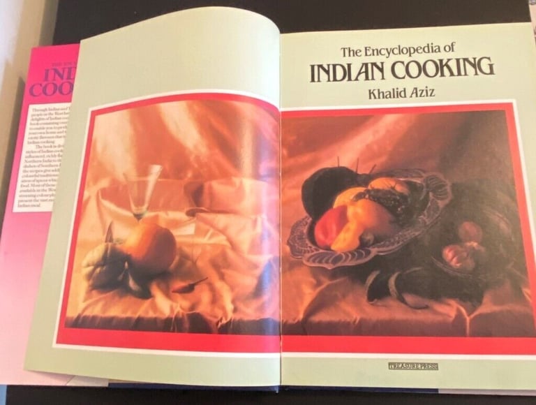 THE ENCYCLOPEDIA OF INDIAN COOKING BY KHALID AZIZ, 1992 HARDBACK, LIKE NEW