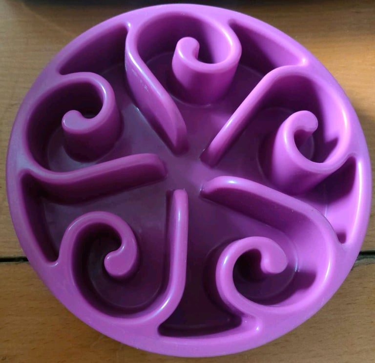 Zellar Dog Cat Bowl Slow Feeder Bowls- Slow Feed+Interactive+Bloat Sto