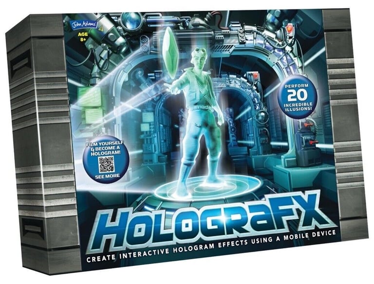 HolograFX interactive entertainment holographic effects using a smartphone or iPod touch (unused).
