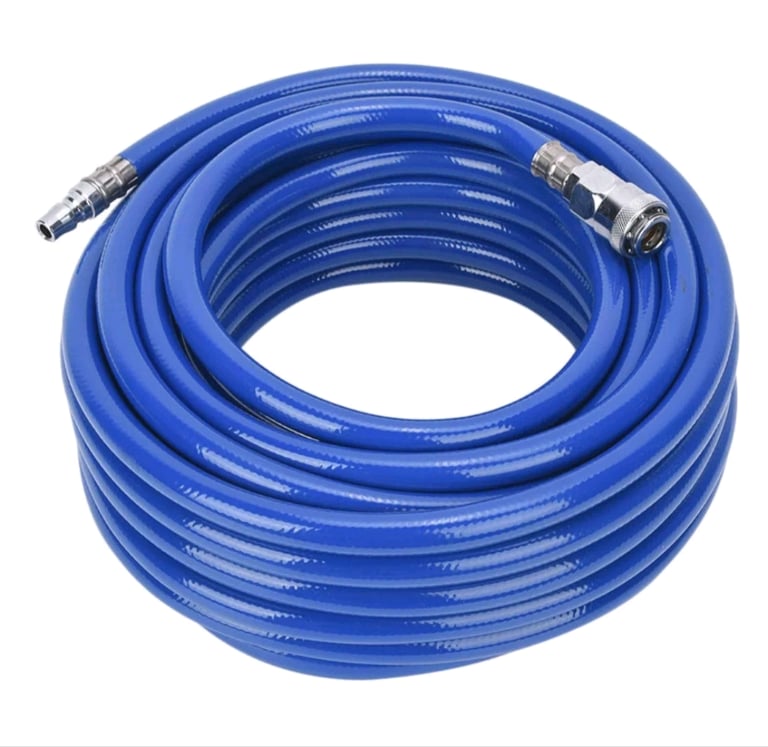 image for Air compressor hose with auto reel.. wanted.. with connections 