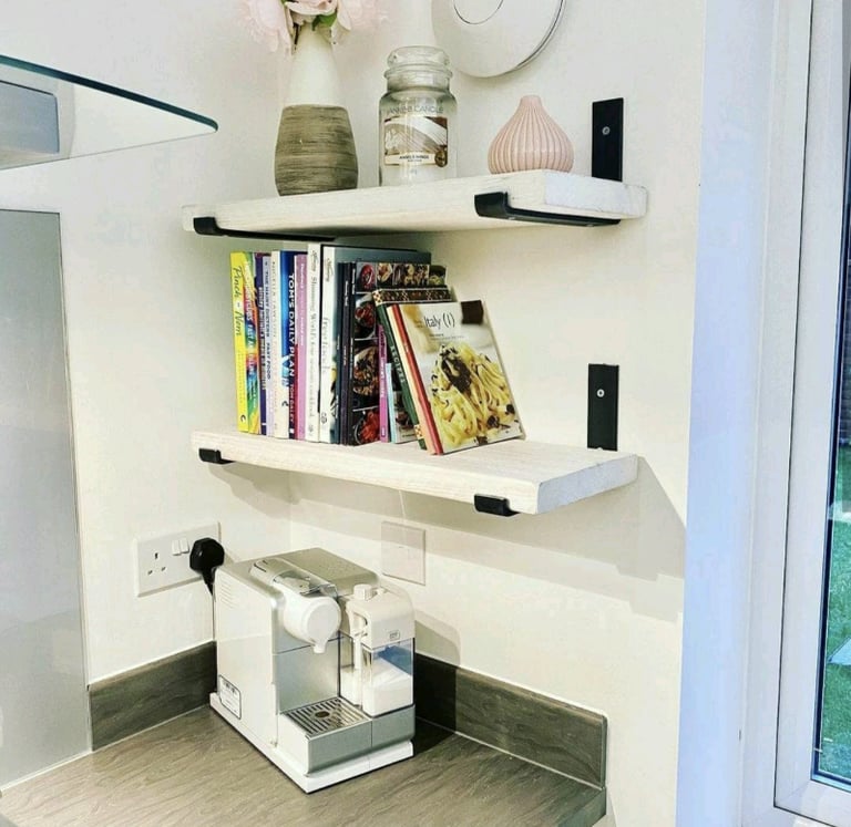 Coloured Raw Steel Shelf Brackets 