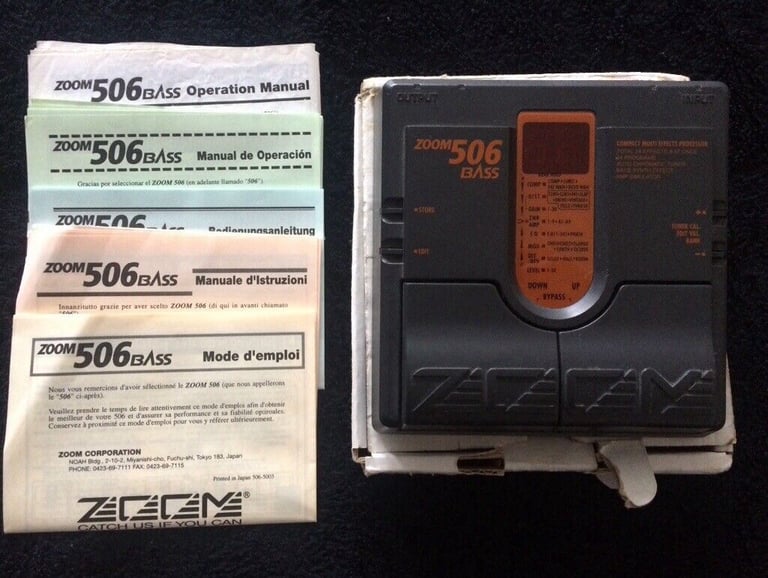 Zoom 506 Bass effects pedal for sale | in Scunthorpe, Lincolnshire | Gumtree