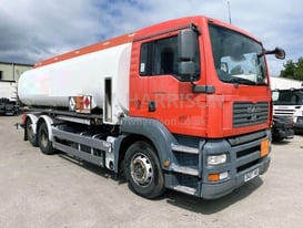 image for 2007 MAN TGA 26 320 6X2 20,000 LITRE FUEL TANKER, REAR LIFT AND STEER