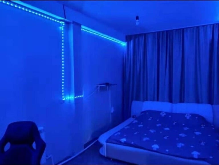 New 5 Meters Long RGB Multiple Colour LED Strip Light, 12V Power Supply & Remote Control Included