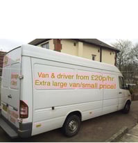 £15 MAN AND VAN HIRE/DELIVERIES /EXTRA LARGE VAN/ CHEAP /LOCAL & NATIONAL MOVES