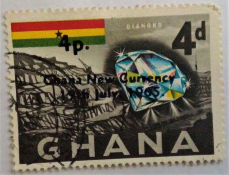 GHANA inc GOLD COAST 1952-1965 POSTAGE STAMPS (3)