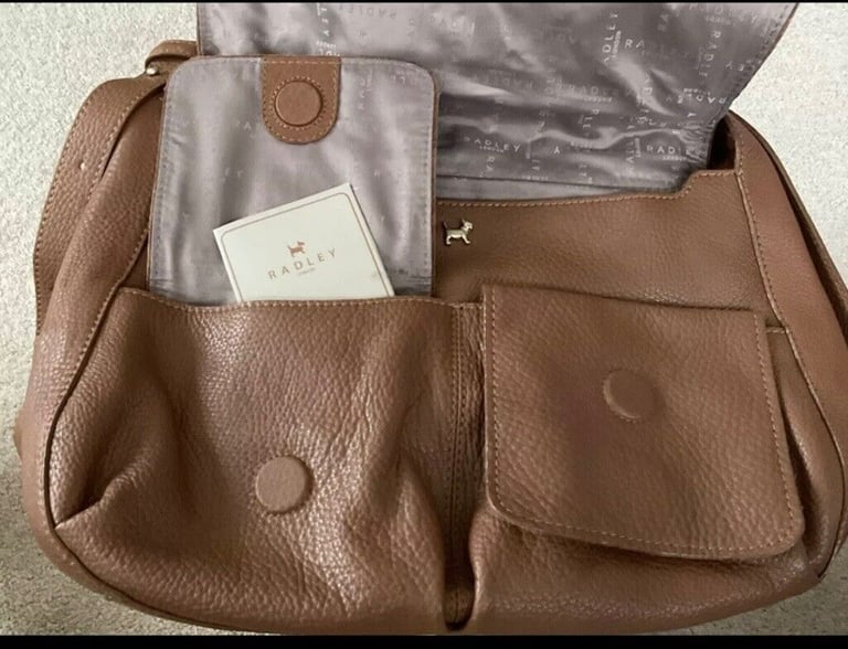 Radley Grovesnor Large Tan Handbag With Dustbag