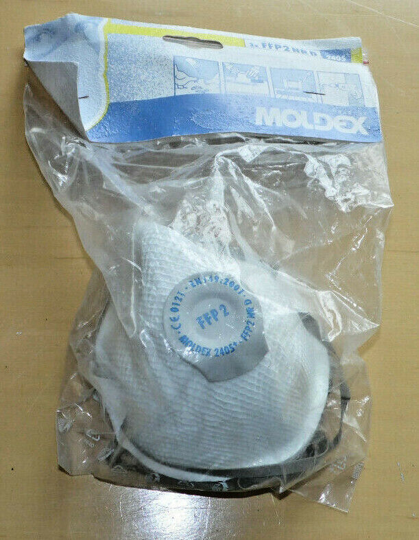 3 x MOLDEX 2455 SMART VALVED DISPOSABLE RESPIRATOR MASK's FFP2 NR D 4 ALL TRADES