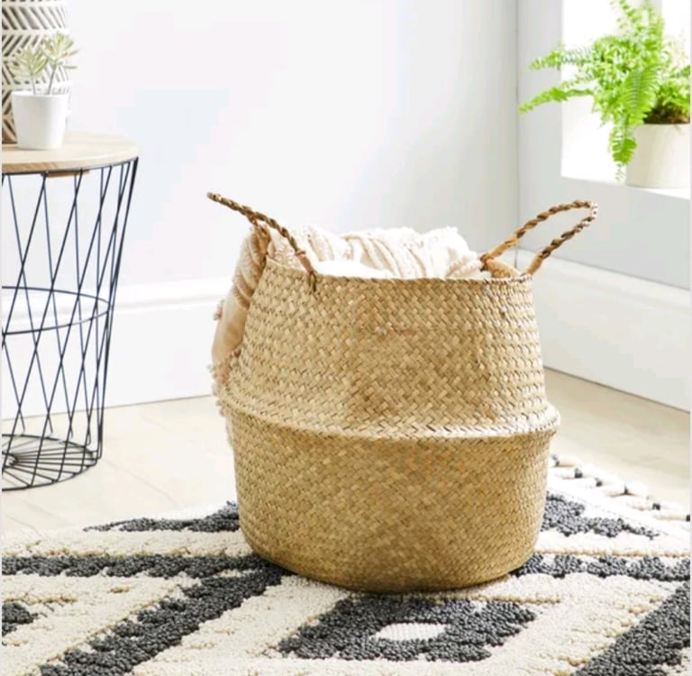 Large sea grass basket