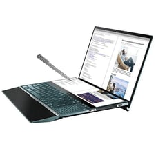Laptop Dual Screen 15'' Asus Zen Book 4K | Gaming Laptop Graphic Designed | Business Laptop