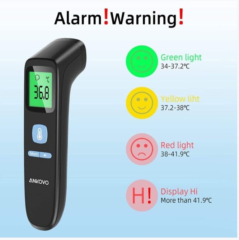 Upgrade Digital Infrared Thermometer (Black)