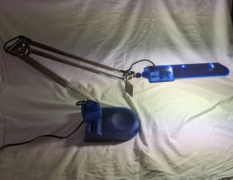 Blue Halogen Desk Lamp - Free Local Delivery