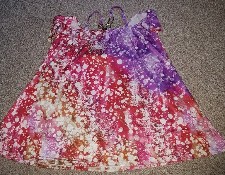 Multicoloured Zip top, off shoulder (4xl)