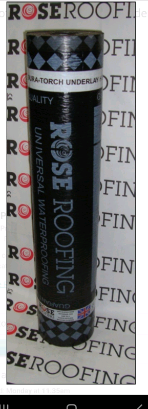 Rose Roofing Dura Torch Glass Underlay16m