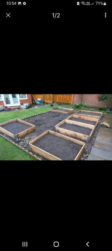 image for Wooden pallet collar (raised flower beds allotment)