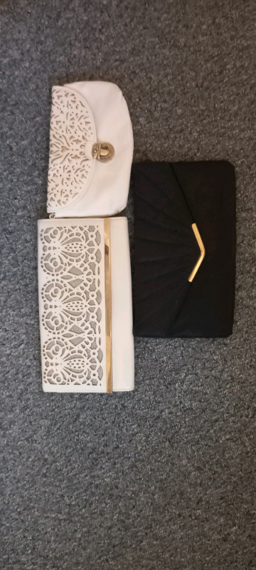 image for Assorted bags from newlook' glitter shoes warn once