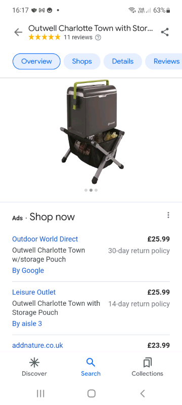 Outwell coolbox stand 