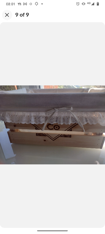 Wooden  Crate Storage Box/ laundry basket.