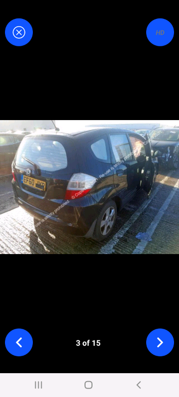 Honda jazz 2009 - 2014 breaking 