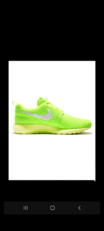 Nike Roshe Flyknit One Run Volt Green UK 6 Mens Trainers.