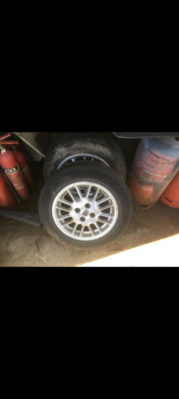 image for Rover 15 inch alloy wheels with good tyres 