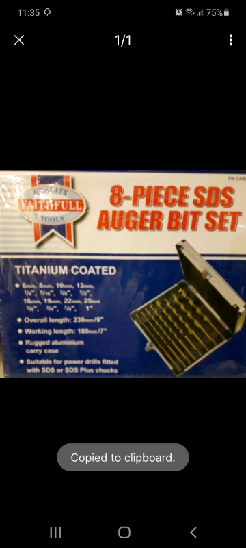 image for 8 Piece SDS Auger