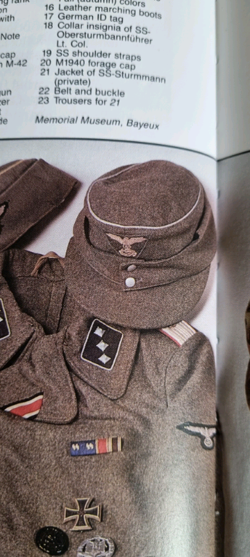 German cap featured in a book 