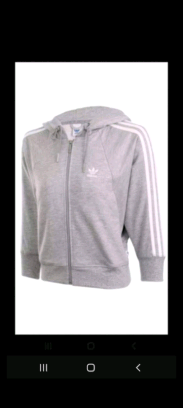 image for Adidas grey crop hoodie 40th Anniversary.