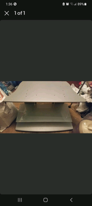 Gray tv stand