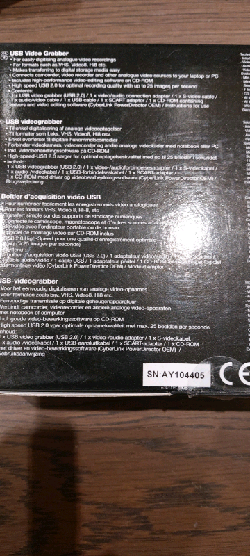 Silvercrest USB Video Grabber