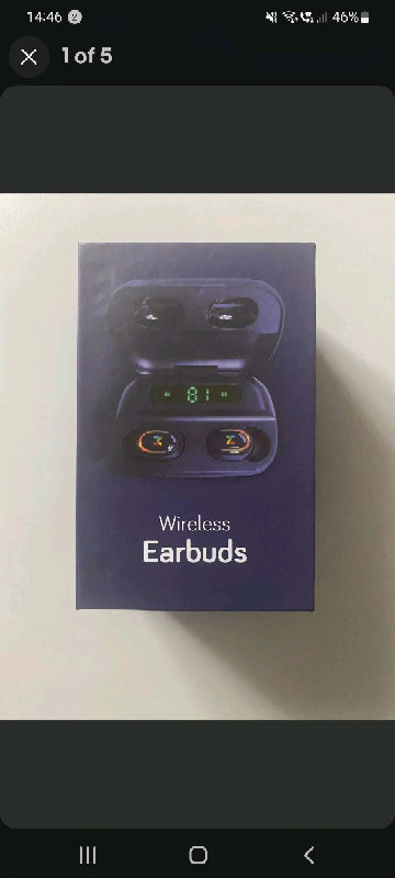 Earbuds wireless Bluetooth 