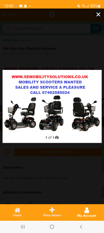 image for We Buy Any Mobility scooter or Electric wheelchair 