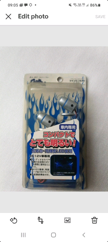 image for Car Dash Mood Light Set - Soft Blue - Twin Pack Led Dash Lights 12v