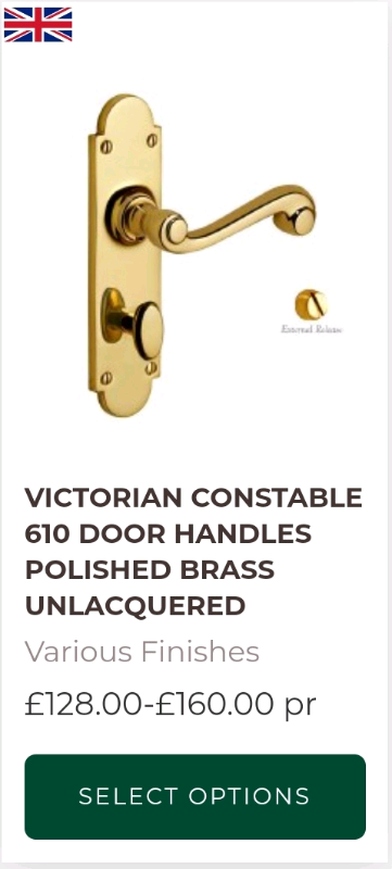 image for Brass Art Constable Door Handles