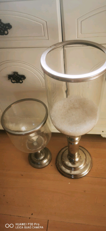 Large Candle Holders x2