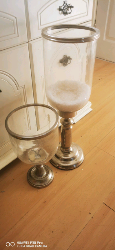 Large Candle Holders x2