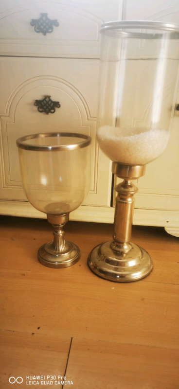 Large Candle Holders x2