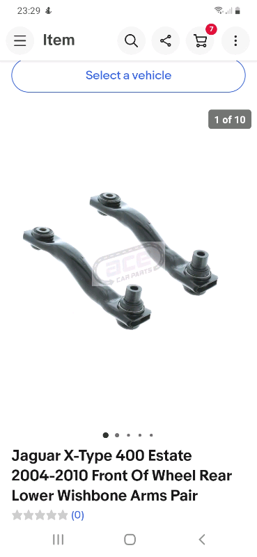 Jaguar X-Type/ mk3 ford mondeo rear arms 