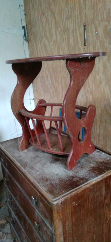 image for Magazine rack wood 1960s