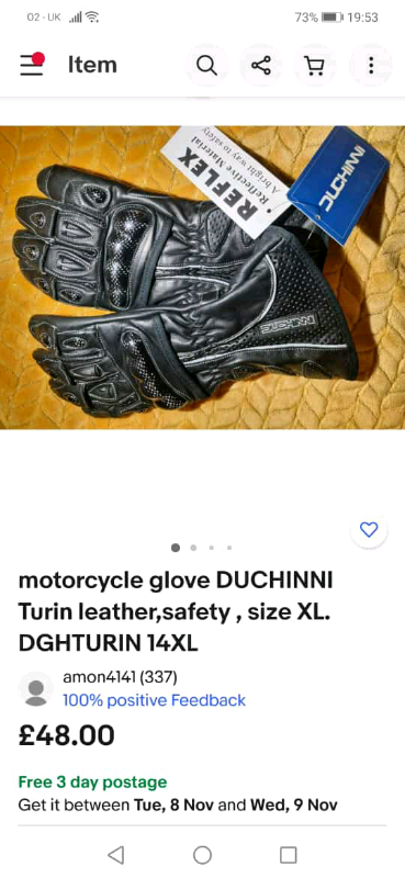 DUCHINNI Turin leather carbon fiber safety gloves 