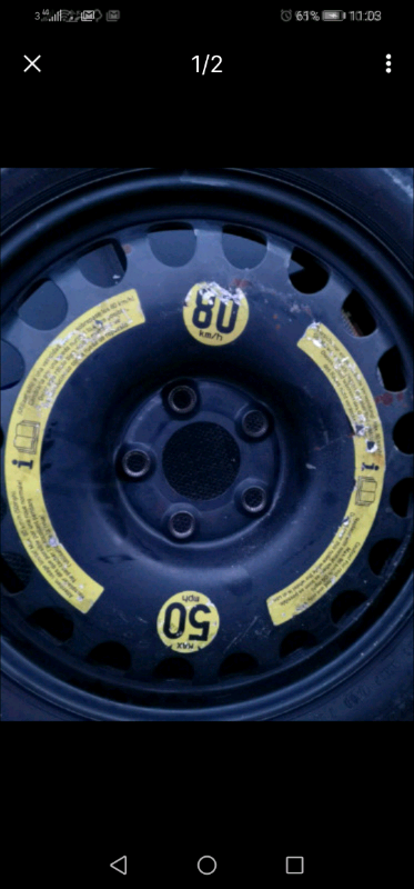 Mercedes-Benz spare tyre 