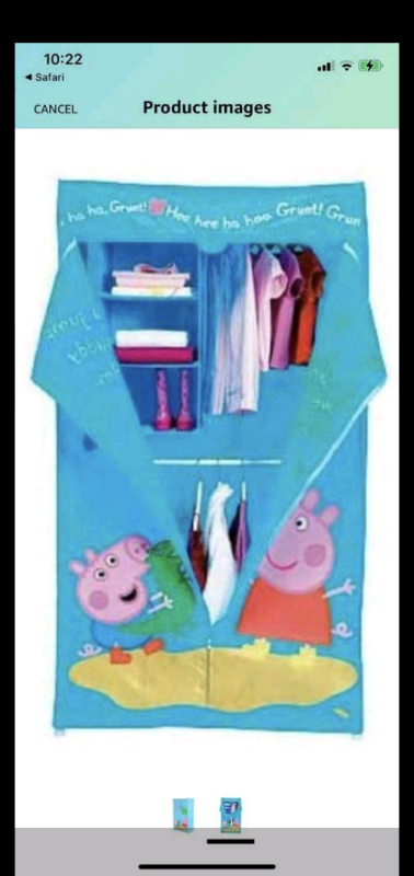 Girls Peppa Pig Wardrobe 