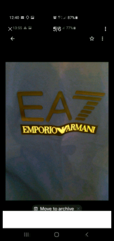 EA7 T-SHIRT small adult (REDUCED from £45)