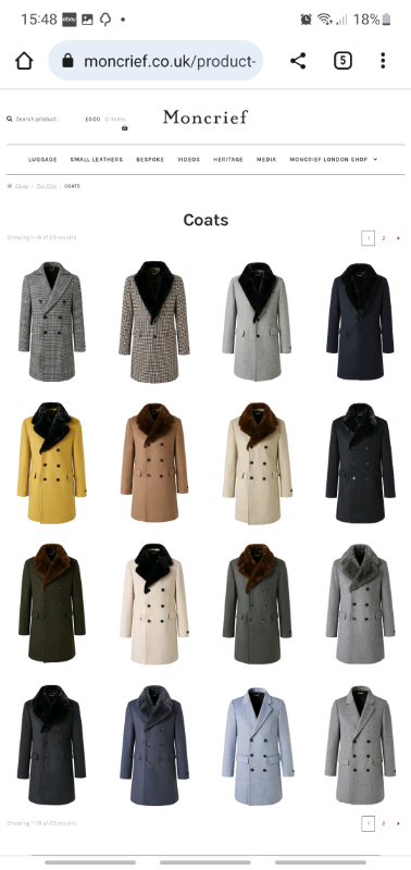RRP £700 Brand new with tags new mens Moncrief Hafri coat overcoat jac